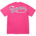 Supreme Tape Tee - Fuchsia (front)