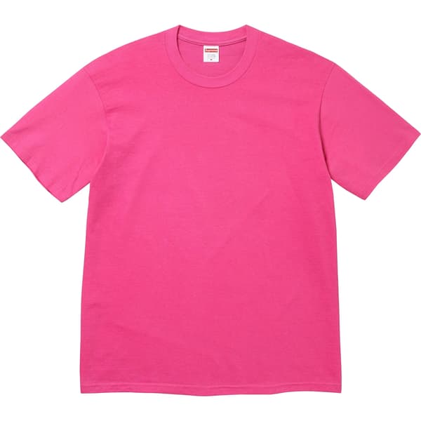 Supreme Tape Tee - Fuchsia (front)