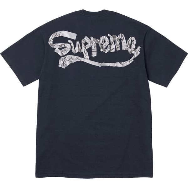 Supreme Tape Tee - Navy (front)