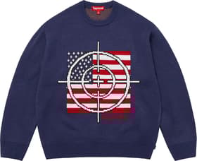 Supreme Target Sweater Navy