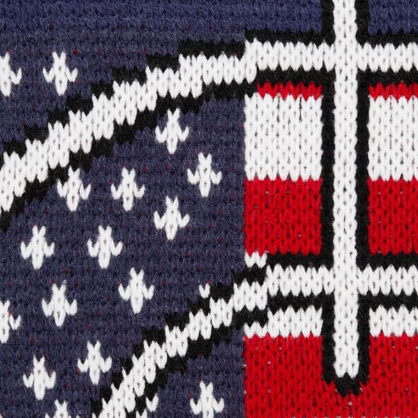 Supreme Target Sweater - Navy (front)