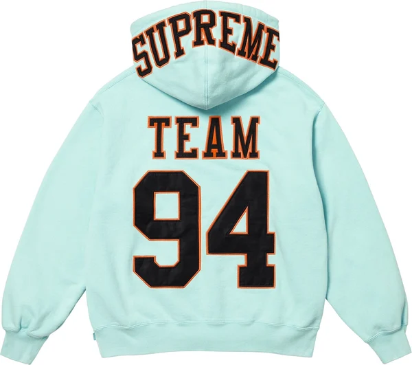 Supreme Team 94 Hooded Sweatshirt - Aqua (front)
