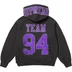 Supreme Team 94 Hooded Sweatshirt - Black (front)
