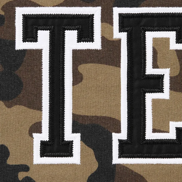 Supreme Team 94 Hooded Sweatshirt - Woodland Camo (front)