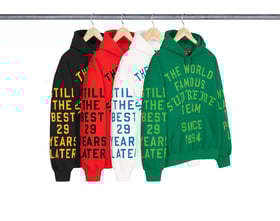 Supreme Team Flocked Hooded Sweatshirt