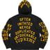 Supreme Team Flocked Hooded Sweatshirt - Black (front)