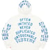 Supreme Team Flocked Hooded Sweatshirt - White (front)
