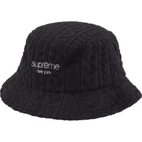 Supreme Terry Pattern Crusher Black