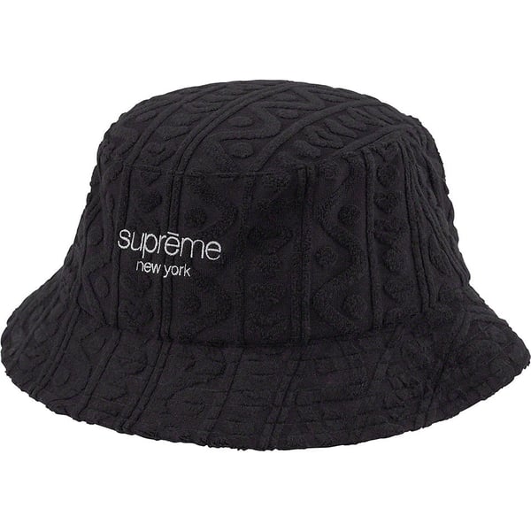 Supreme Terry Pattern Crusher - Black (front)