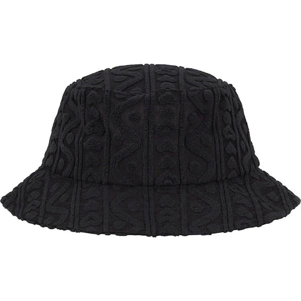 Supreme Terry Pattern Crusher - Black (front)