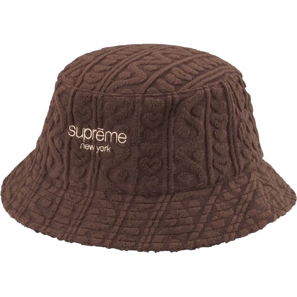 Supreme Terry Pattern Crusher - Brown (front)