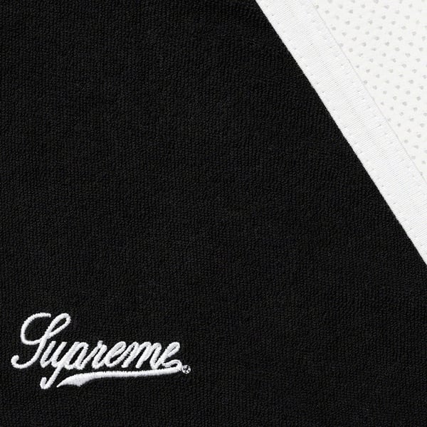 Supreme Terry Raglan S/S Top - Black (front)