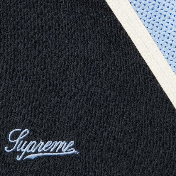 Supreme Terry Raglan S/S Top - Navy (front)