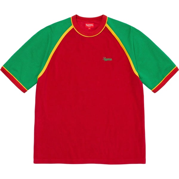Supreme Terry Raglan S/S Top - Red (front)