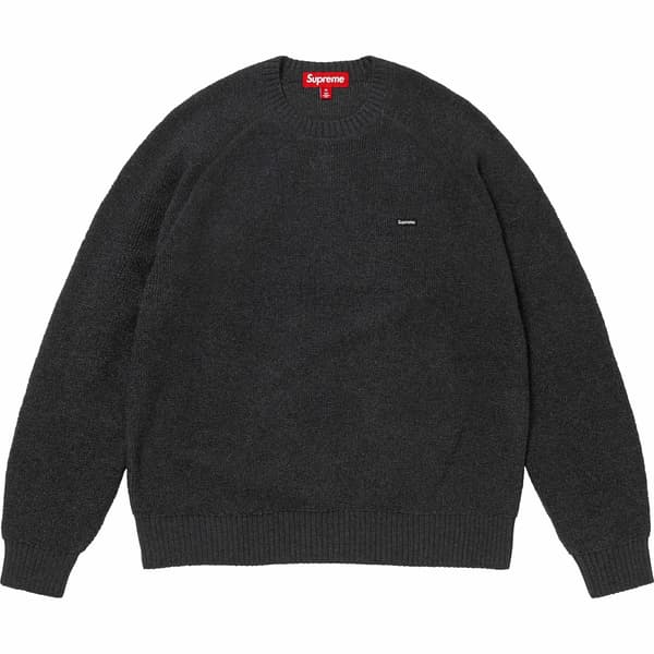 Supreme Terry Small Box Sweater - Black (front)