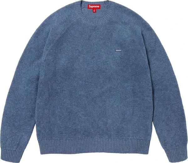 Supreme Terry Small Box Sweater - Blue (front)