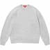 Supreme Terry Small Box Sweater - Heather Grey (front)