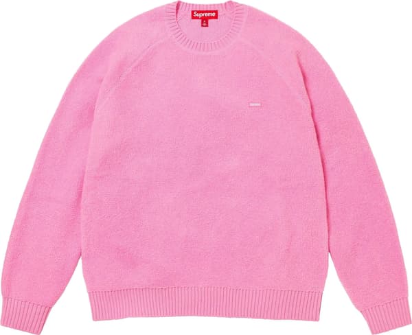 Supreme Terry Small Box Sweater - Pink (front)