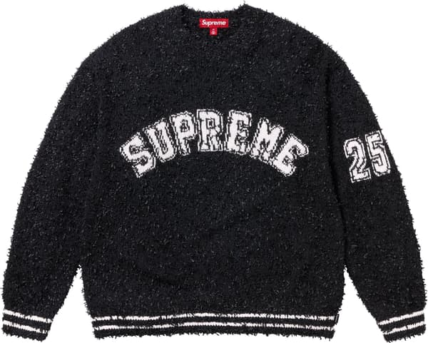 Supreme Textured Arc Sweater - Black (front)