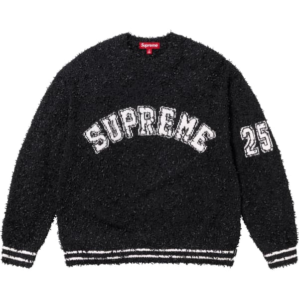 Supreme Textured Arc Sweater - Black (front)