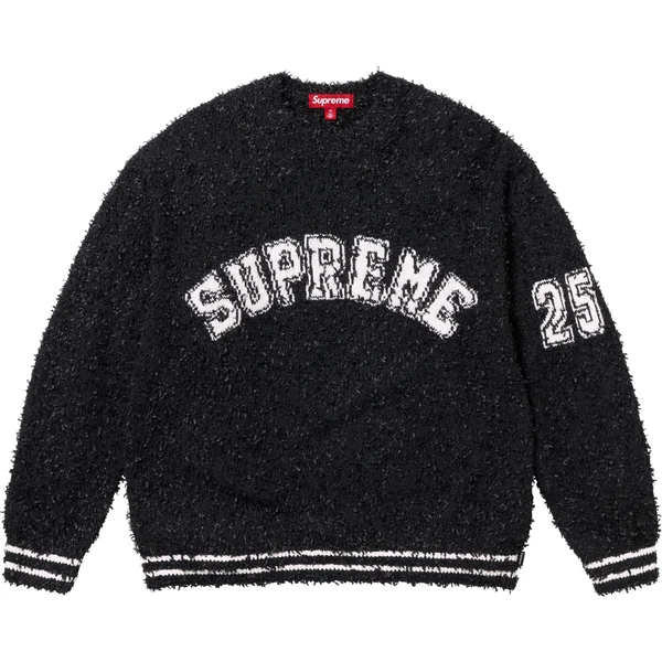 Supreme Textured Arc Sweater - Black (front)