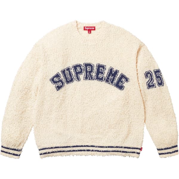 Supreme Textured Arc Sweater - Cream (front)
