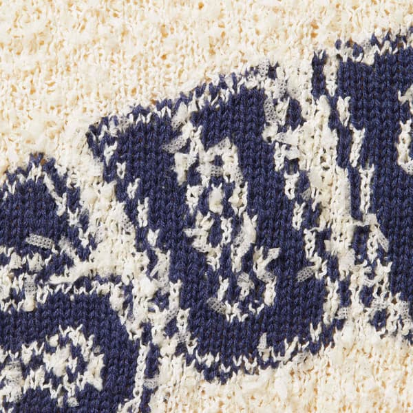 Supreme Textured Arc Sweater - Cream (front)