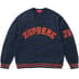Supreme Textured Arc Sweater - Navy (front)