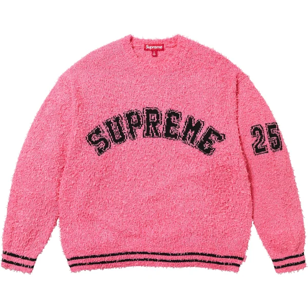 Supreme Textured Arc Sweater - Pink (front)