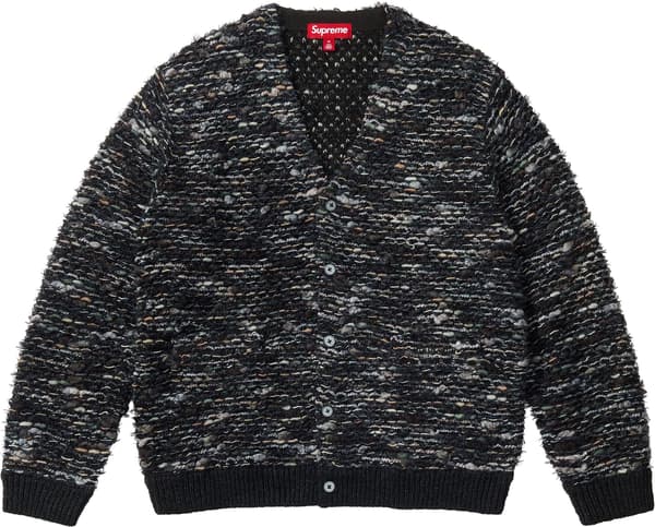 Supreme Textured Cardigan - Black (front)