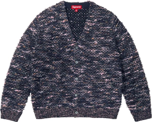 Supreme Textured Cardigan - Navy (front)