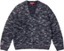 Supreme Textured Cardigan - Navy (front)