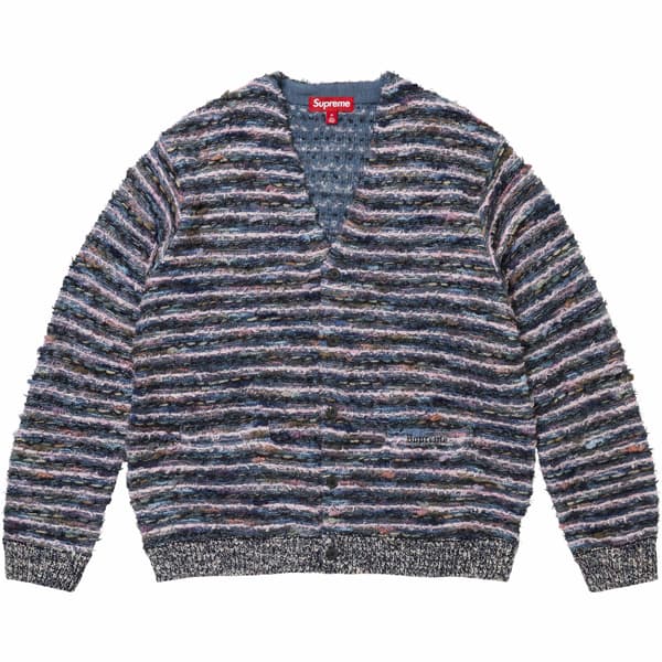 Supreme Textured Cardigan - Navy (front)