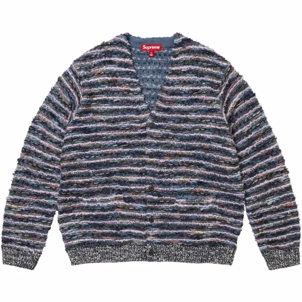 Supreme Textured Cardigan - Navy (front)