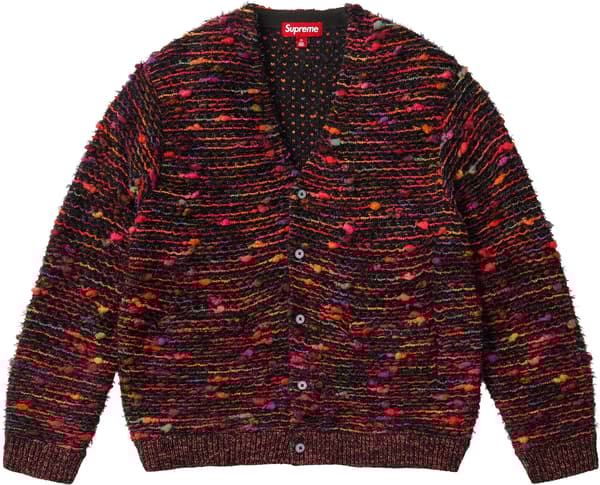 Supreme Textured Cardigan - Orange (front)