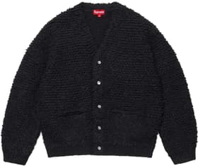 Supreme Textured Knotted Cardigan Black