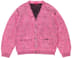 Supreme Textured Knotted Cardigan - Pink (front)