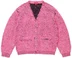 Supreme Textured Knotted Cardigan - Pink (front)
