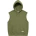 Supreme The North Face Convertible Hooded Sweatshirt - Olive (front)