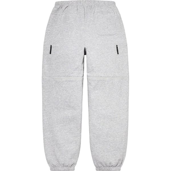 Supreme The North Face Convertible Sweatpant - Heather Grey (front)