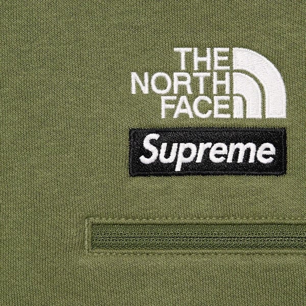 Supreme The North Face Convertible Sweatpant - Olive (front)