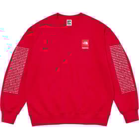 Supreme The North Face Crewneck Red