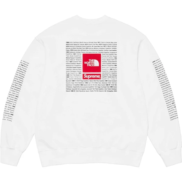 Supreme The North Face Crewneck - White (front)
