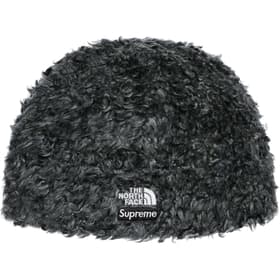 Supreme The North Face High Pile Fleece Beanie Black