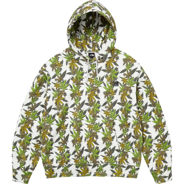 Supreme The North Face Leaf Hooded Sweatshirt - White (front)