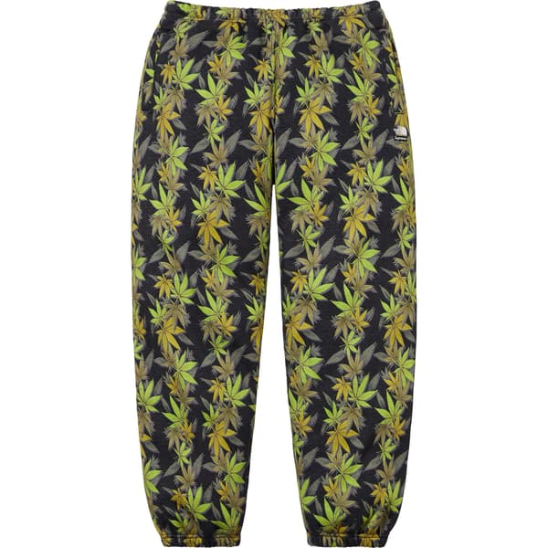 Supreme The North Face Leaf Sweatpant - Black (front)