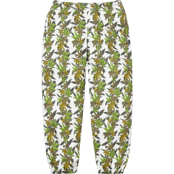 Supreme The North Face Leaf Sweatpant - White (front)