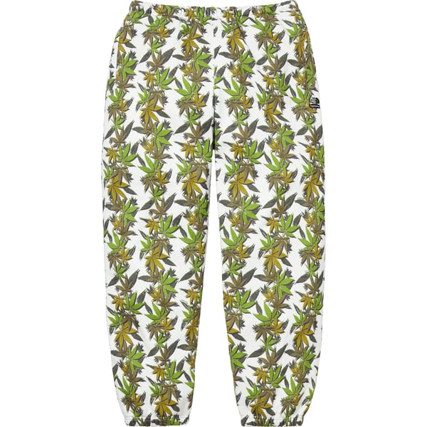 Supreme The North Face Leaf Sweatpant - White (front)