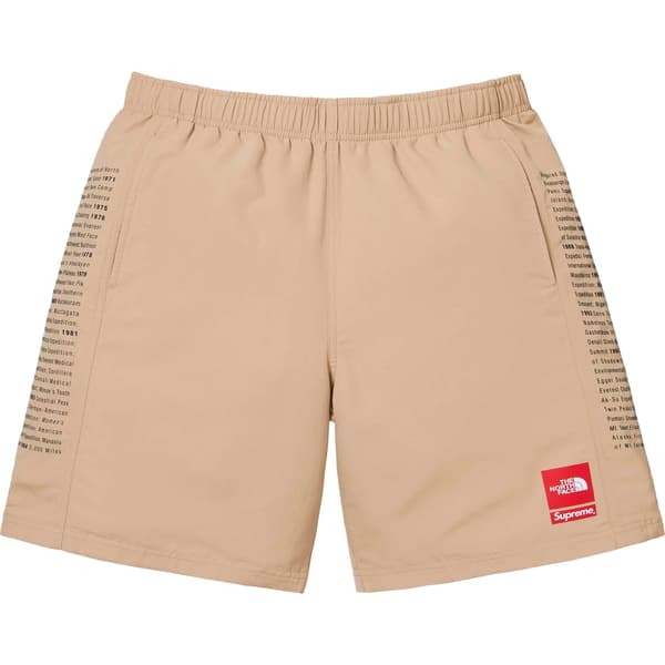 Supreme The North Face Nylon Short - Khaki (front)