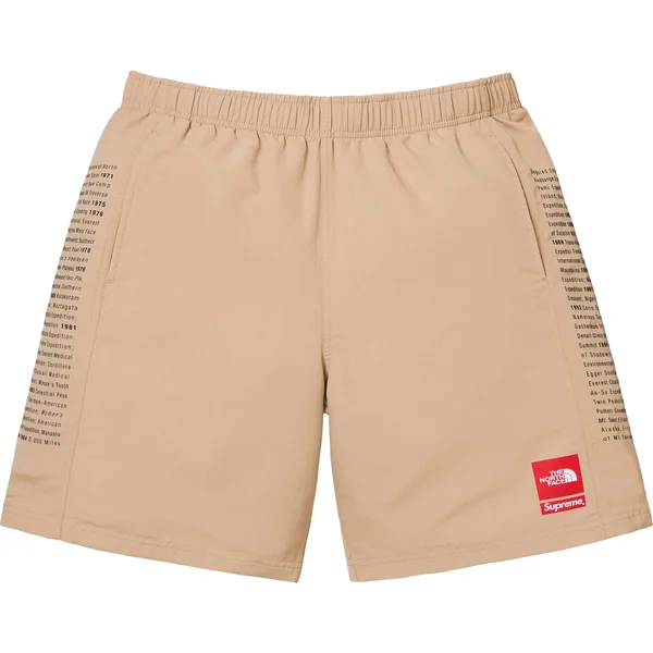 Supreme The North Face Nylon Short - Khaki (front)